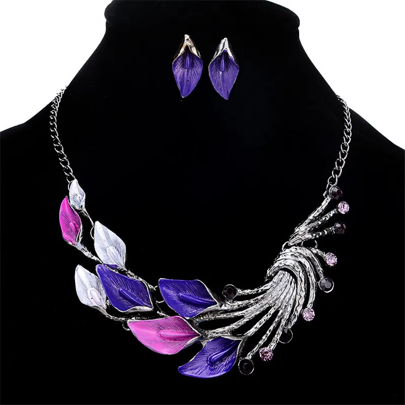 Women's Geometric Metal Tassel Jewelry Set