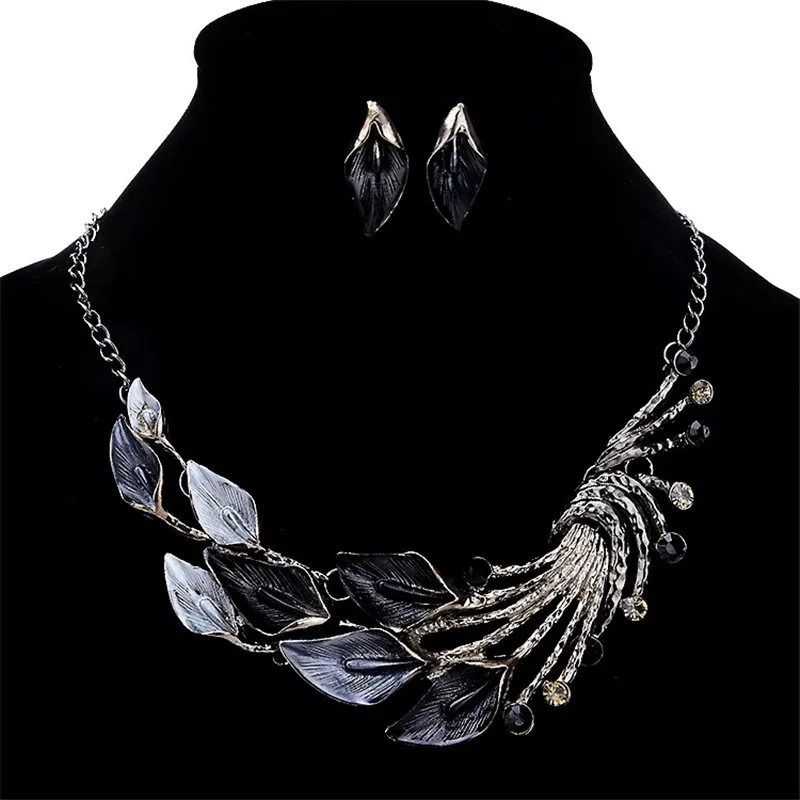 Women's Geometric Metal Tassel Jewelry Set