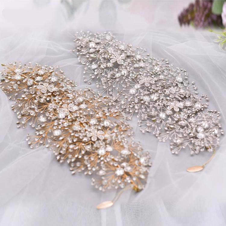 Golden Wedding Hair Jewelry