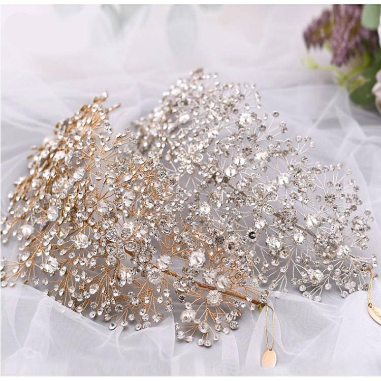 Golden Wedding Hair Jewelry